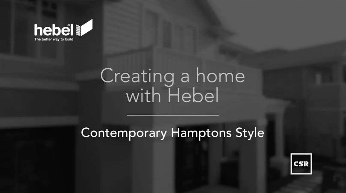 Hebel and Metricon Homes with Travis Job – Contemporary Hamptons Style
