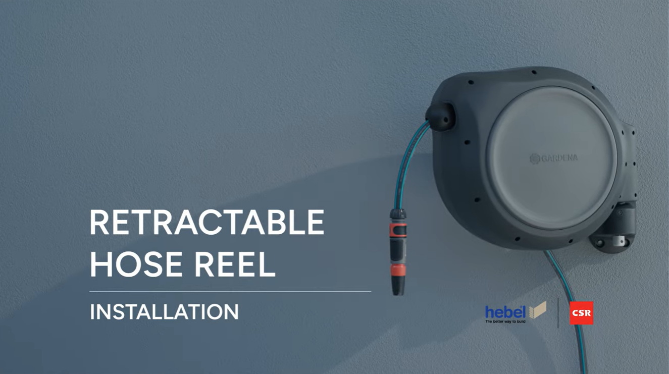 How to Install a Retractable Hose Reel on a Hebel® Wall | DIY Fixing to Hebel Series